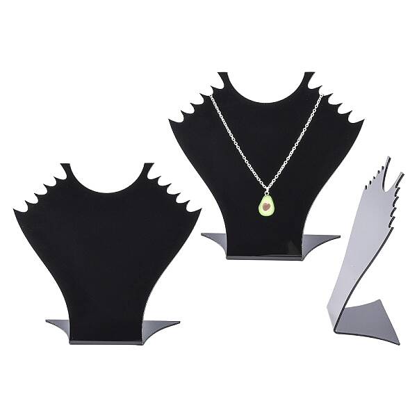 Stereoscopic Organic Glass Necklaces Displays