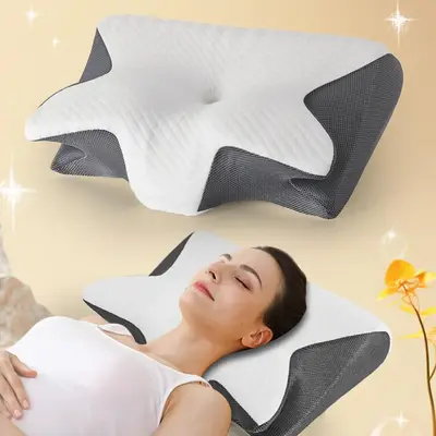 Memory Foam Neck Pillow, 1 Count Comfortable Neck Pillow, Side & Back & Prone Sleepers Pillow, Essential Supplies for Home, T...