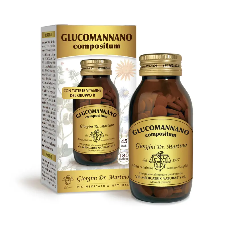 Dr Giorgini Glucomannan Compositum 180 tablets of 500 mg - 90 gr