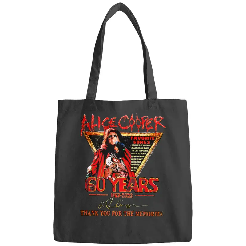 Alice Cooper 60 Years 1963 2023 Signatures Bags, Vintage Alice Cooper Bags