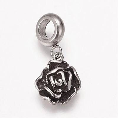 304 Stainless Steel European Dangle Charms