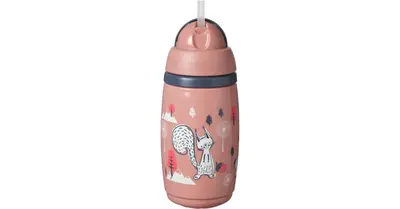 Tommee Tippee Superstar Insulated Straw Pink Cup with Straw for Children 12 Months+ 266 ml