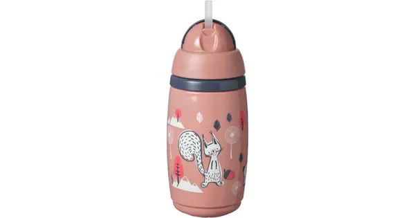 Tommee Tippee Superstar Insulated Straw Pink Cup with Straw for Children 12 Months+ 266 ml