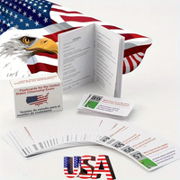 US Citizenship Flash Cards 2025 to study for the Naturalization test includes Civics with all 100 USCIS illustrated questions...