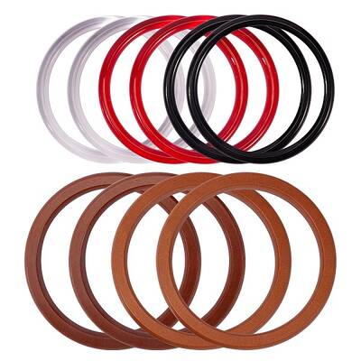 10 Pcs 5 Styles ABS Plastic Ring Shape Purse Handle