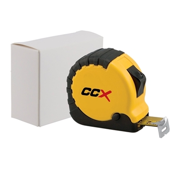 100 Promotional 25 Ft Tape Measure - Metric Scale & Safety Lock
