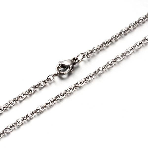 Tarnish Resistant New 304 Stainless Steel Rope Chains Necklaces