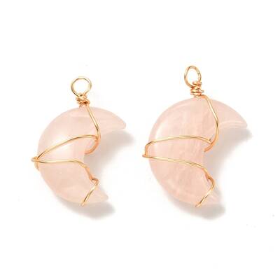 Natural Rose Quartz Pendants