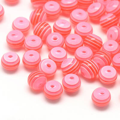 Transparent Stripe Resin Beads