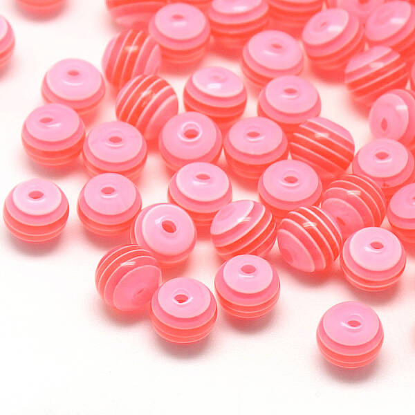 Transparent Stripe Resin Beads