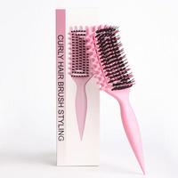 Curly Hair Brush Defining, Vented Curl Defining Brush for Effortlessly Detangling Shaping and Styling Women's Men's Curls on ...