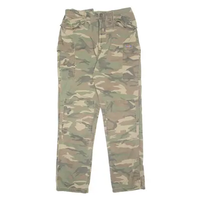 DICKIES Cargo Mens Trousers Green Regular Straight W32 L32