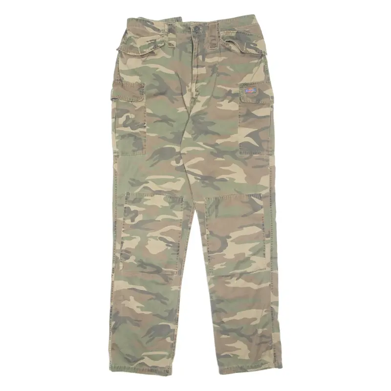 DICKIES Cargo Mens Trousers Green Regular Straight W32 L32