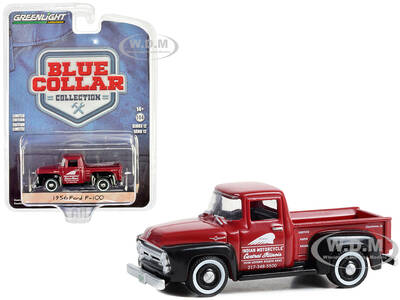 1956 Ford F-100 Pickup Truck Red and Black \