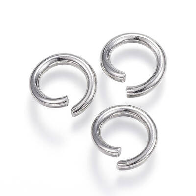 Non-Tarnish 304 Stainless Steel Open Jump Rings