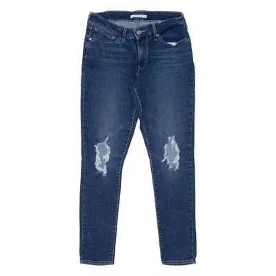 LEVI'S Distressed Jeans Blue Denim Slim Skinny Stone Wash Womens W30 L30