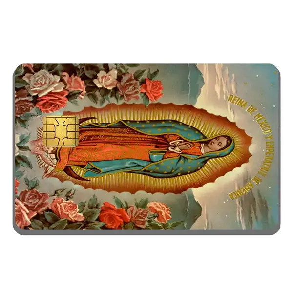 La Virgen De Guadalupe debit card skin/ sticker