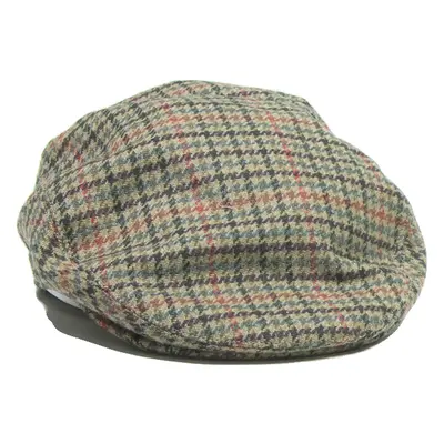 NAGY Mens Flat Cap Brown Wool Check M