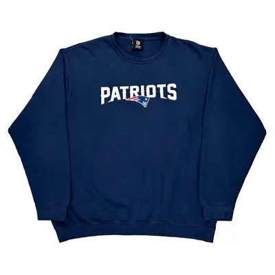 Patriots Nfl Graphic Sweatshirt - 2XL Navy Cotton Blend