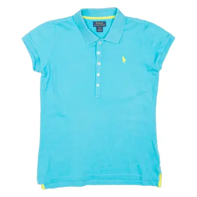 POLO RALPH LAUREN Girls Polo Shirt Blue L