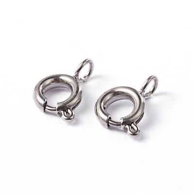 Tarnish Resistant 304 Stainless Steel Smooth Surface Spring Ring Clasps