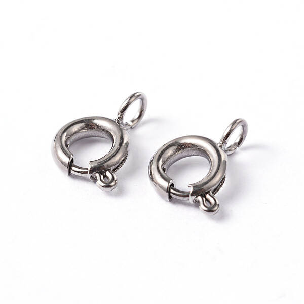 Tarnish Resistant 304 Stainless Steel Smooth Surface Spring Ring Clasps