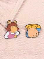 Cartoon Character Design Brooch, Cute Enamel Pin Suitable for Backpacks, Jeans, Scarves, Hats Decoration, Fashion Accessories...