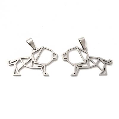 Non-Tarnish 201 Stainless Steel Origami Pendants