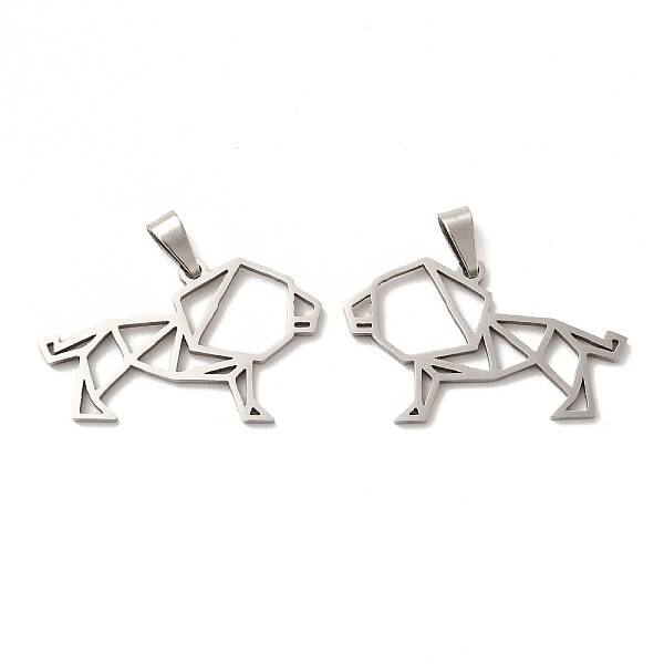 Non-Tarnish 201 Stainless Steel Origami Pendants