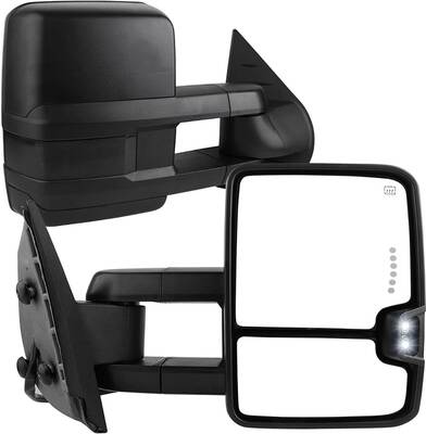 YITAMOTOR® 2007-2014 Chevy Silverado GMC Sierra Extendable Towing Mirrors Power Heated LED Turn Signal
