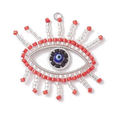 Glass Seed Beaded Pendants