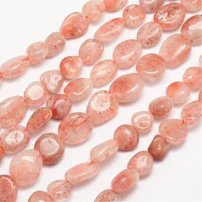 Natural Sunstone Bead Strands