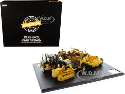 CAT Caterpillar 621K Tractor Scraper and CAT Caterpillar D7 Track-Type Tractor with No. 70 Scraper Set \