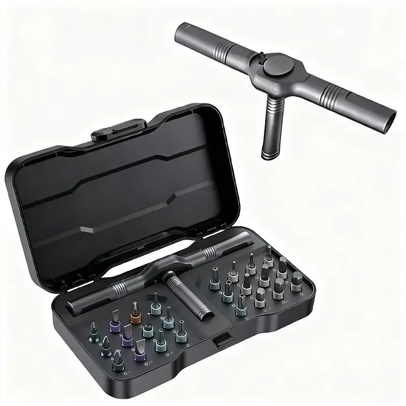 24 in 1 Screwdriver Set,Multipurpose Screwdriver Shape Tool Kit,Compact & Portabl Ratchet Screwdriver for Various Home Repair...