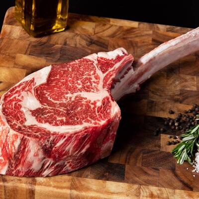 BlackboxMeats Beef Upper 1/3 Choice Angus Dry Aged Tomahawk, 40oz