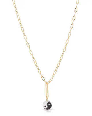 Yin Yang Necklace | Metal Color: Gold