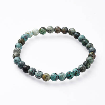 Natural African Turquoise(Jasper) Stretch Bracelets