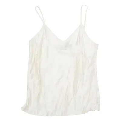 BELLA DONNA Womens Camisole Vest Cream V-Neck Sleeveless S
