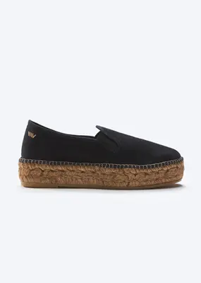 Castell Canvas Espadrille Platforms | Color: Black | Size: 10