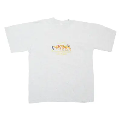 Jerba Camel Mens T-Shirt Grey 2XL
