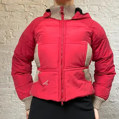 Take Two Puffer - Small Red Nylon