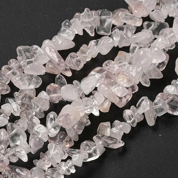 Natural Rose Quartz Chip Beads Strands