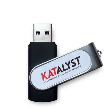 25 Custom Bellwood Domed Swivel USB - Epoxy Domed