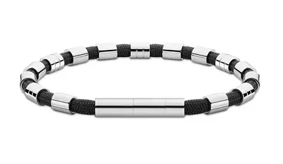 Police Elegante Bracciale In Nylon Gear Peagb221151 - Lunghezza: 21 Cm