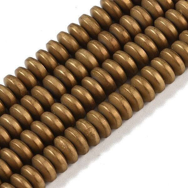 Electroplated Synthetic Non-magnetic Hematite Beads Strands