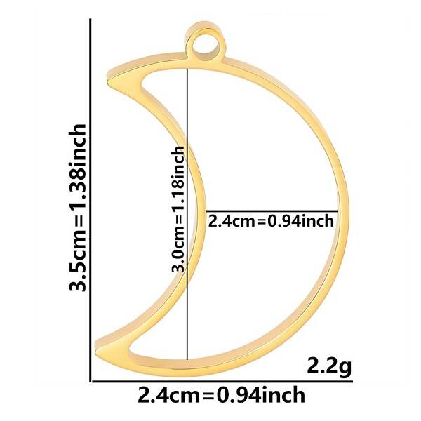 Stainless Steel Open Back Bezel Pendants