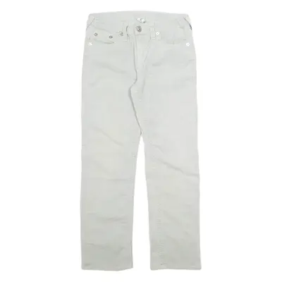 TRUE RELIGION Mens Jeans Grey Regular Straight W28 L27