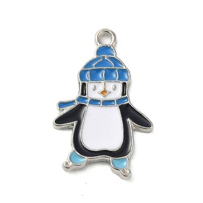 Winter Theme Alloy Enamel Pendants