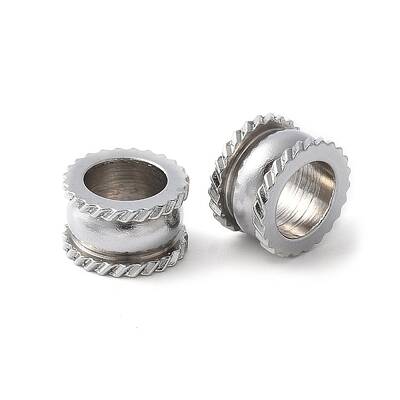 201 Stainless Steel European Beads