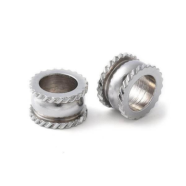 201 Stainless Steel European Beads